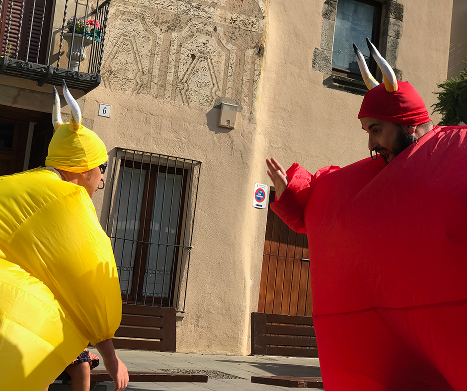 CB Calella - Dos dels toros de la ramaderia Saliclowns, cara a cara