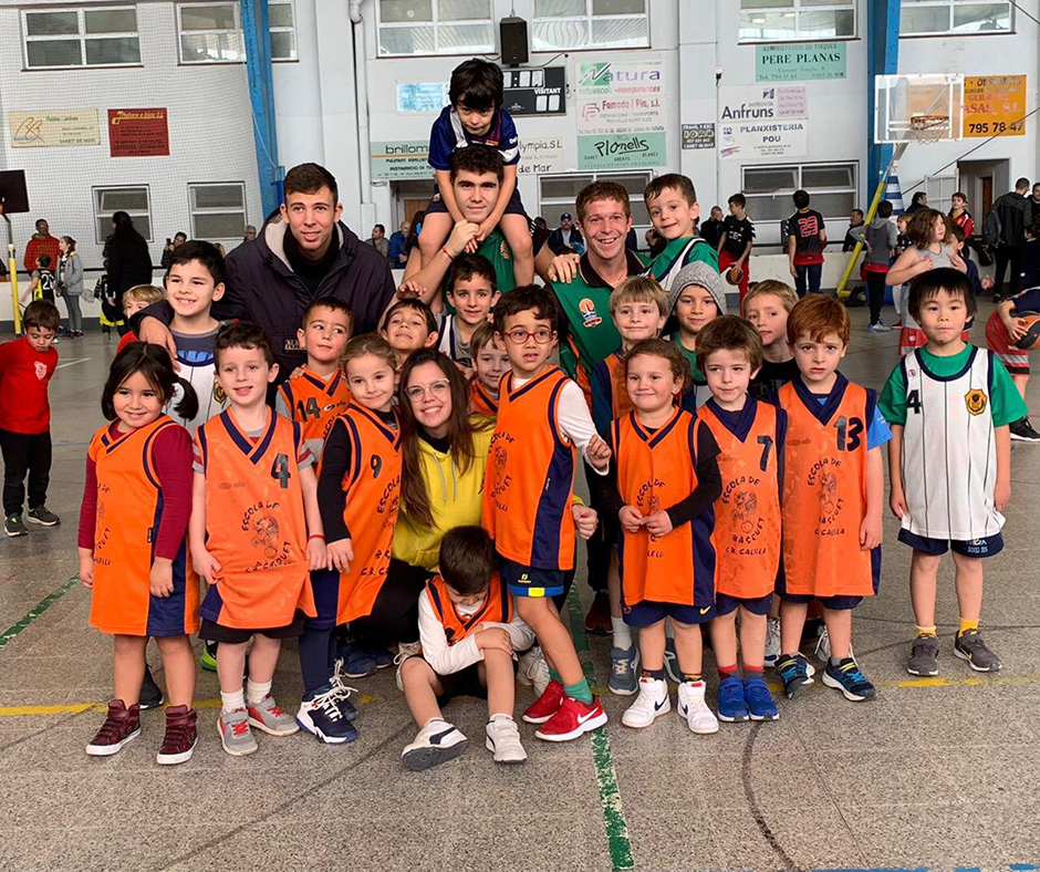 CB Calella - Alguns dels nens i nenes de la nostra escoleta, a la trobada de Canet