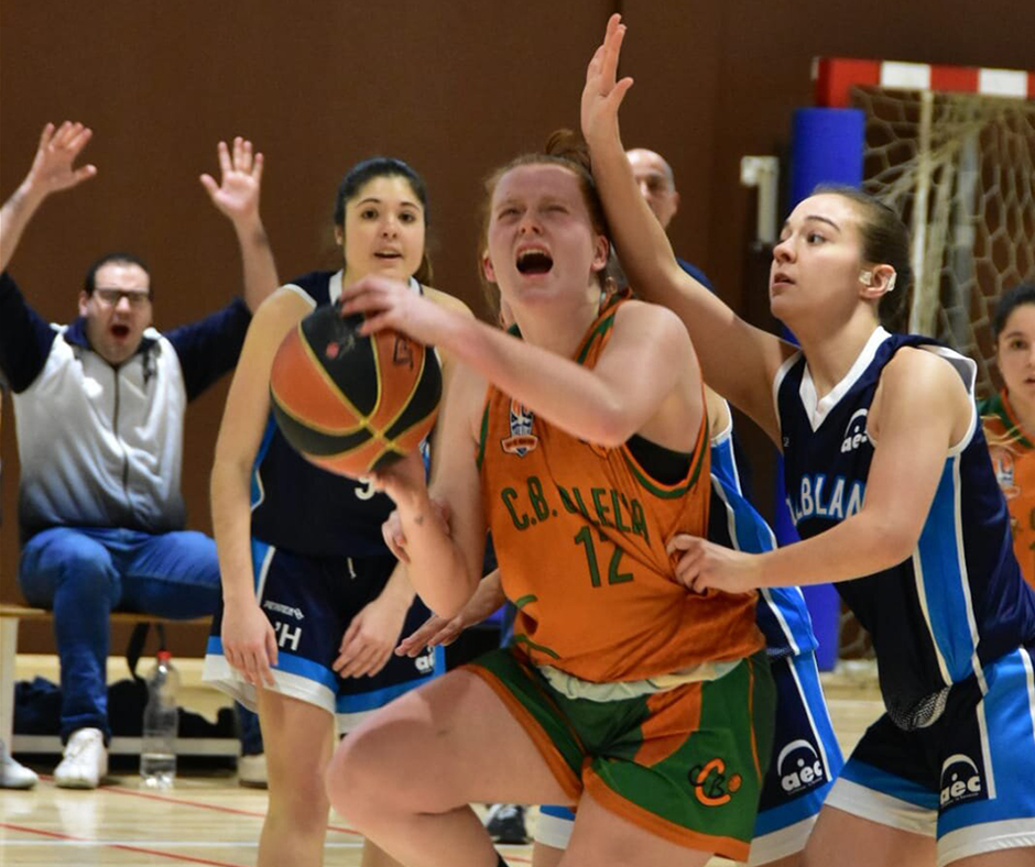 CB Calella - Mans, al partit del sots 21 contra l'AEC Collblanc. Foto: Esther Pujol