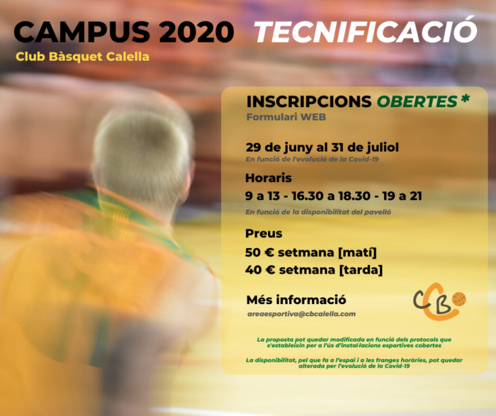 CB Calella - Campus Tecnificació CB Calella 2020