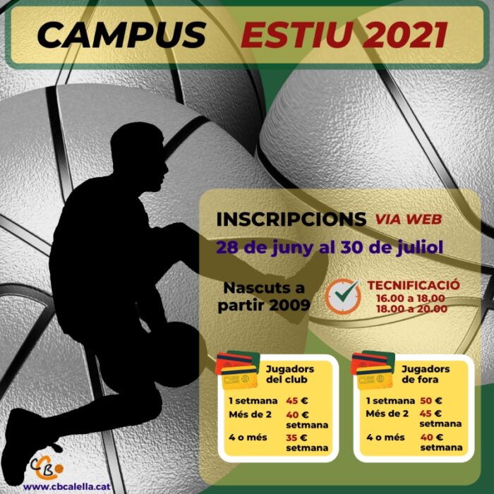 CB Calella - Campus Estiu 2021 Tardes