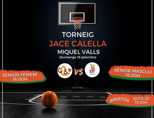 Diumenge 19, Torneig Memorial JACE Miquel Valls, preparat!!