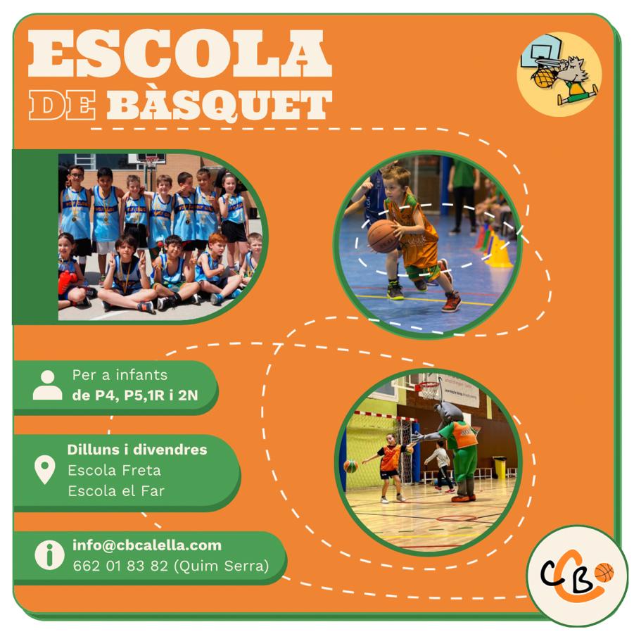 CB Calella - A la nostra escola de bàsquet aprenem jugant!